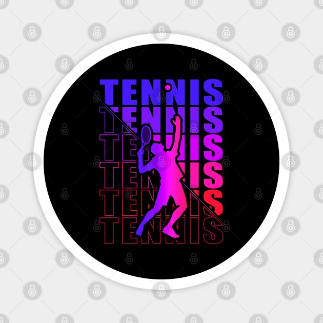 Tennis Clothing For Tennis Players Coaches Fans Magnet by The Number One